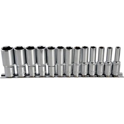 BlueSpot 13 Piece 3/8" Drive Deep Hex Socket Set Metric 3/8"