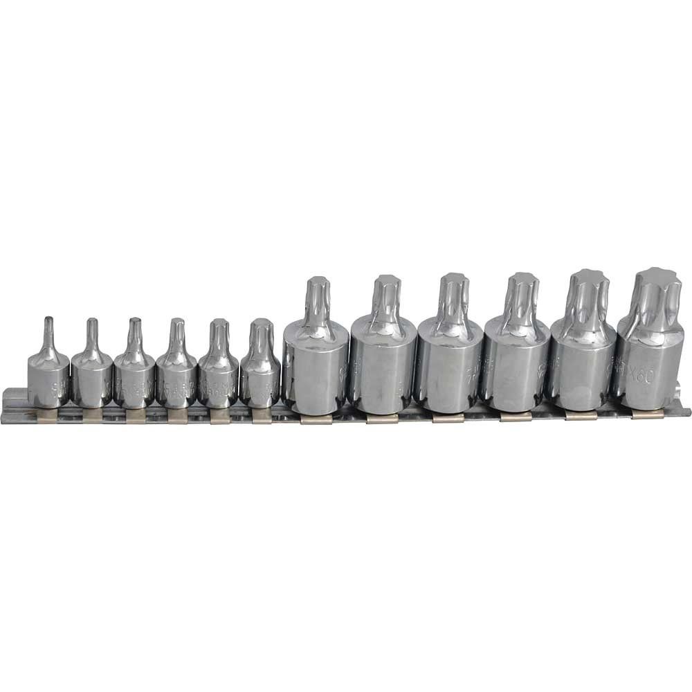 BlueSpot 12 Piece Combination Drive Torx Socket Bit Set Combination - Image 1
