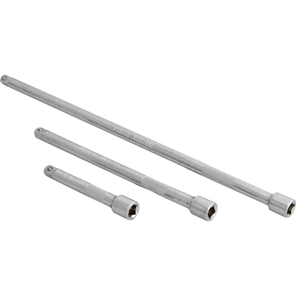 BlueSpot 3 Piece 1/4" Drive Socket Extension Bar Set 1/4" - Image 1
