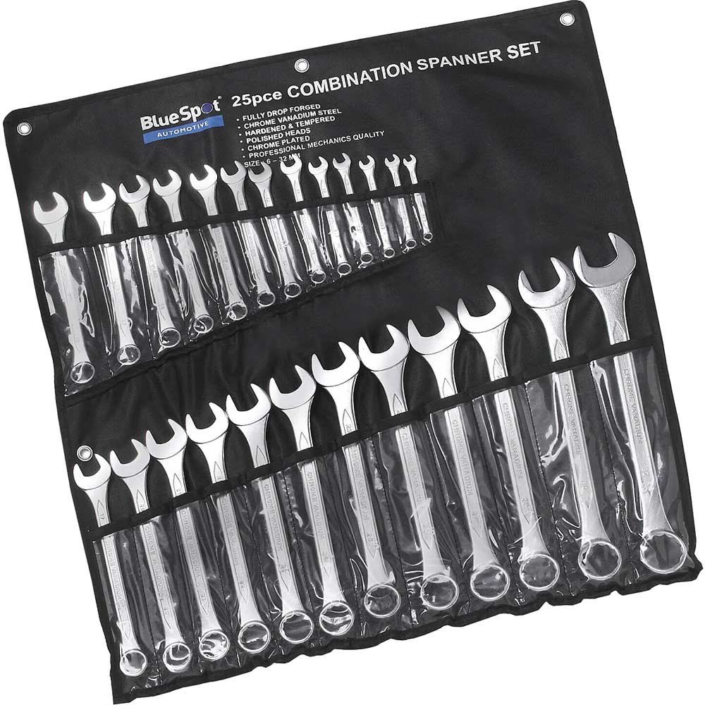 BlueSpot 25 Piece Combination Spanner Set Metric - Image 1