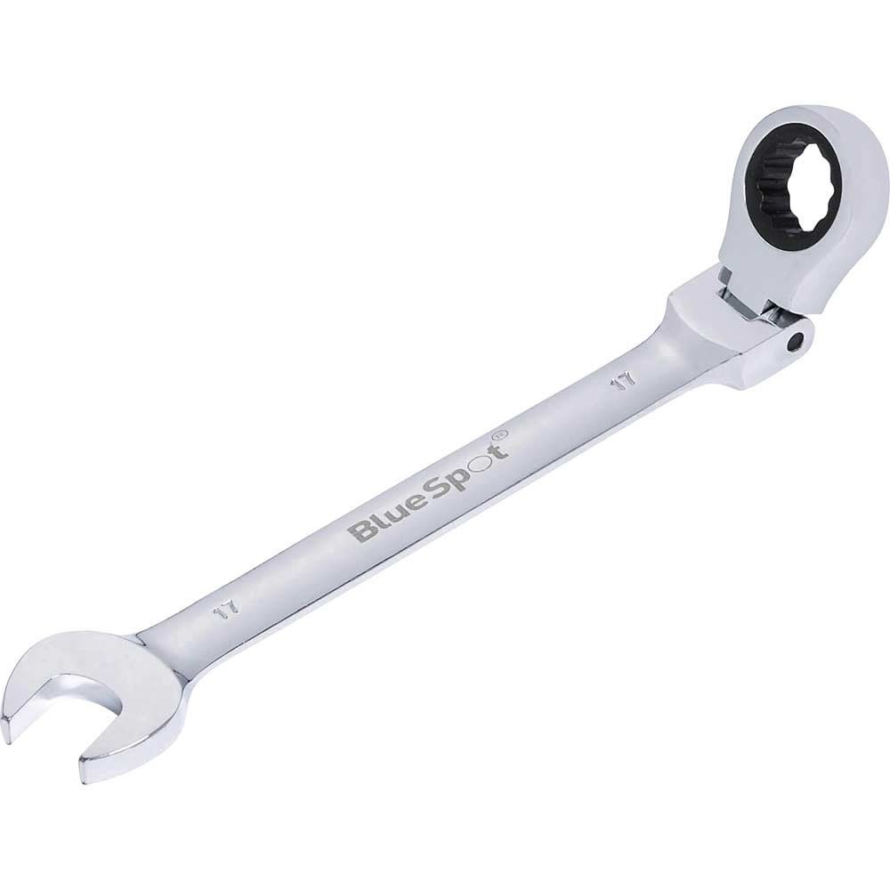 Bluespot Flexible Head Ratchet Spanner 17mm - Image 1