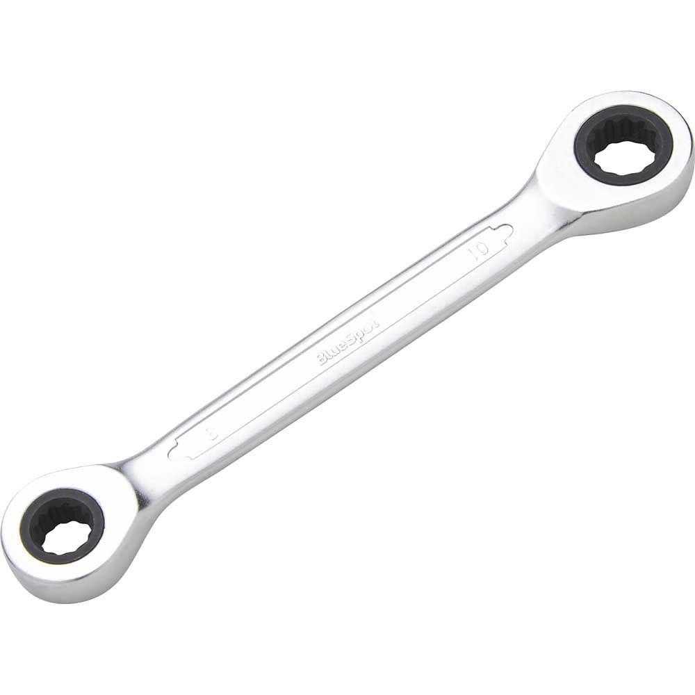 BlueSpot Double Ring Ratchet Spanner 8mm x 10mm - Image 1