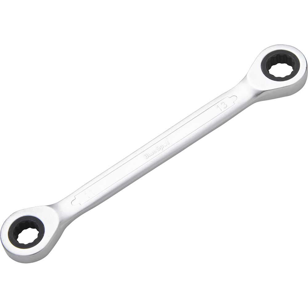 BlueSpot Double Ring Ratchet Spanner 11mm x 13mm - Image 1