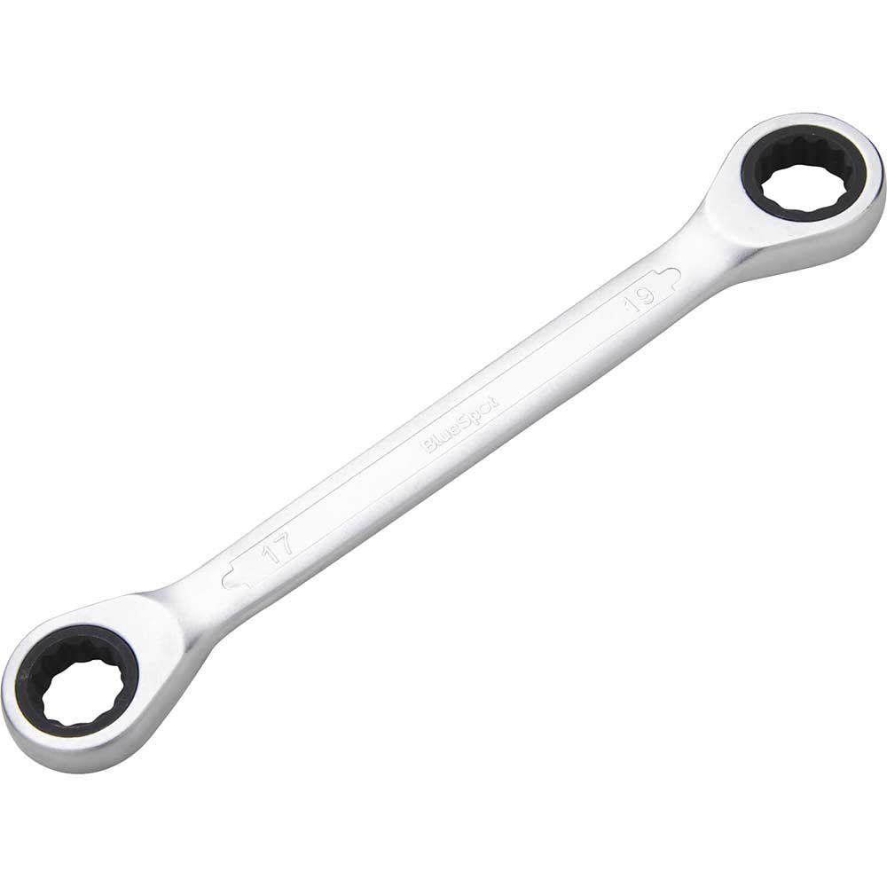 BlueSpot Double Ring Ratchet Spanner 17mm x 19mm - Image 1