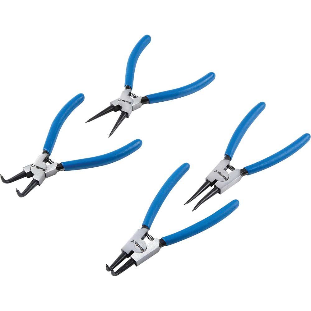 BlueSpot 4 Piece Circlip Pliers Set - Image 1