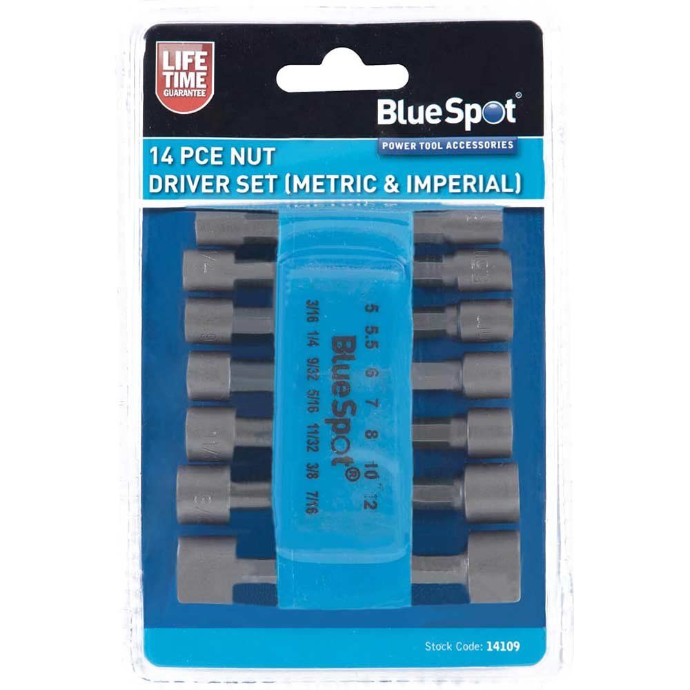 Bluespot 14 Piece Metric and Imperial Nut Driver Set - Image 1