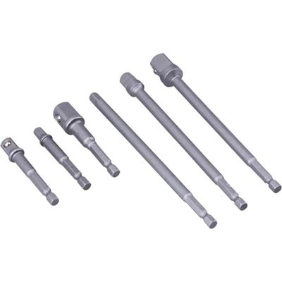 Blue Spot 6 Piece 1/4" Hex Shank Square Drive Socket Adaptor Set