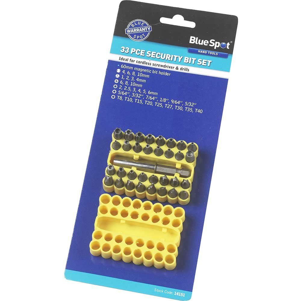BlueSpot 33 Piece Security Bit Set - Image 1