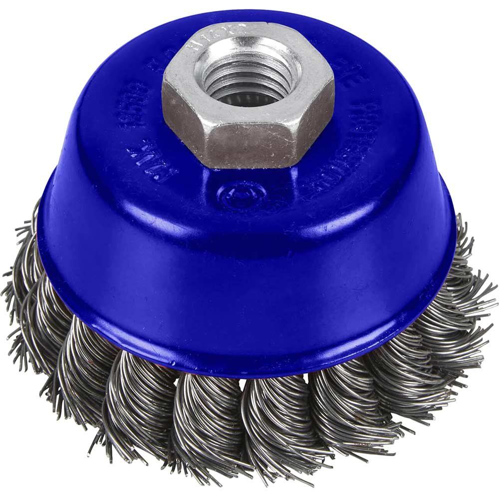 Bluespot Twist Knot Wire Cup Brush 75mm M14 Thread - Image 1