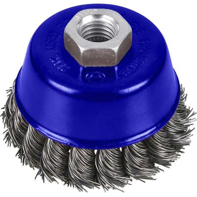 Bluespot Twist Knot Wire Cup Brush 75mm M14 Thread