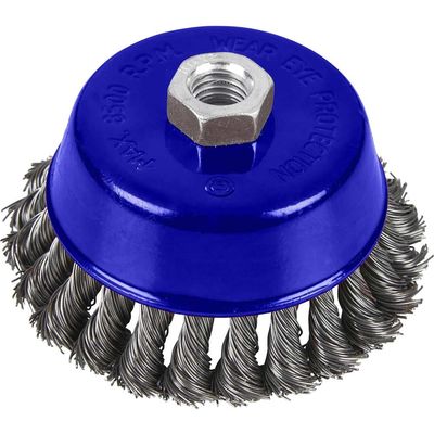Bluespot Twist Knot Wire Cup Brush 100mm M14 Thread