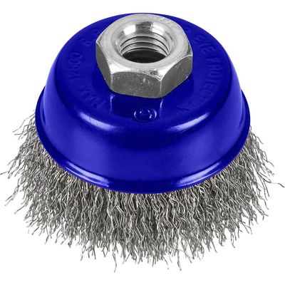 Bluespot Crimped Steel Wire Cup Brush 65mm M14 Thread