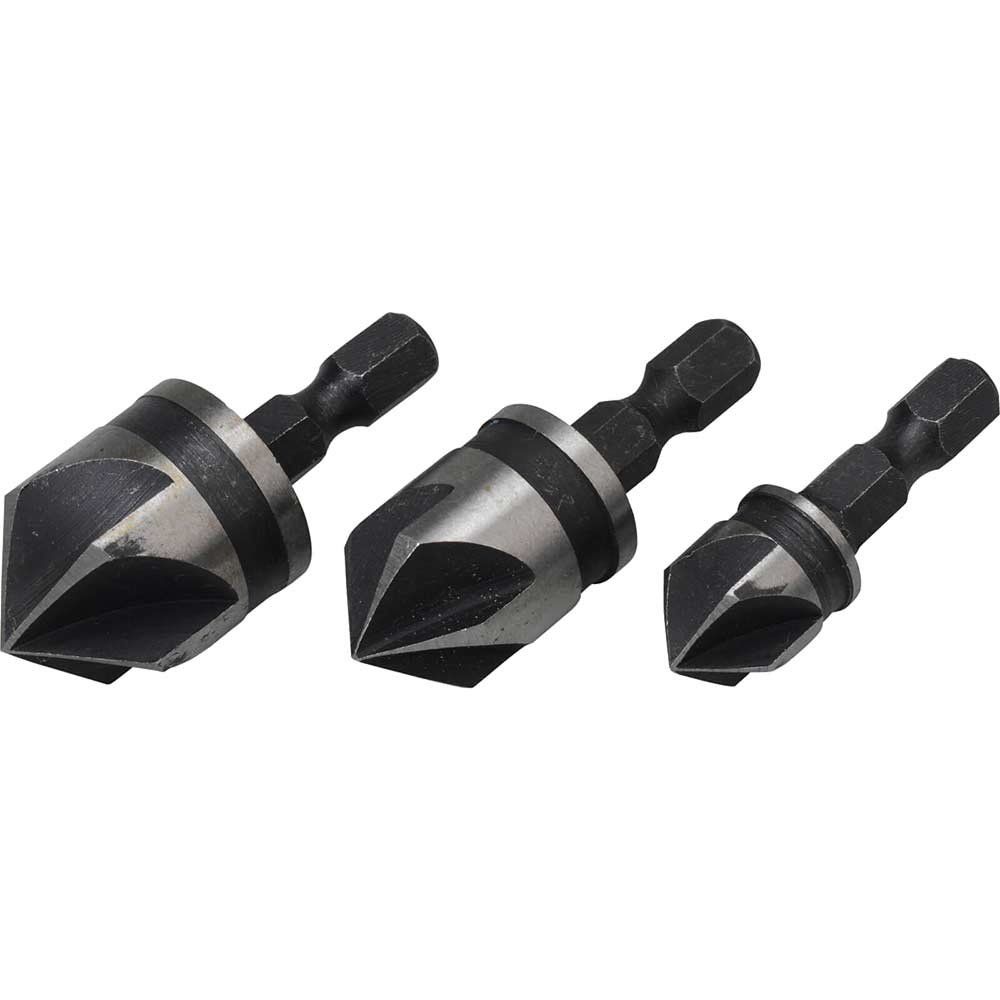 BlueSpot 3 Piece Hex Shank Countersink Set - Image 1