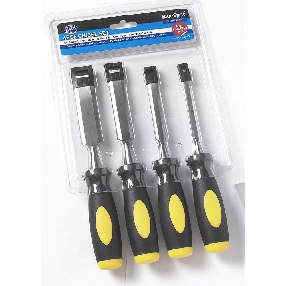 BlueSpot 4 Piece Wood Chisel Set Metric - Image 1