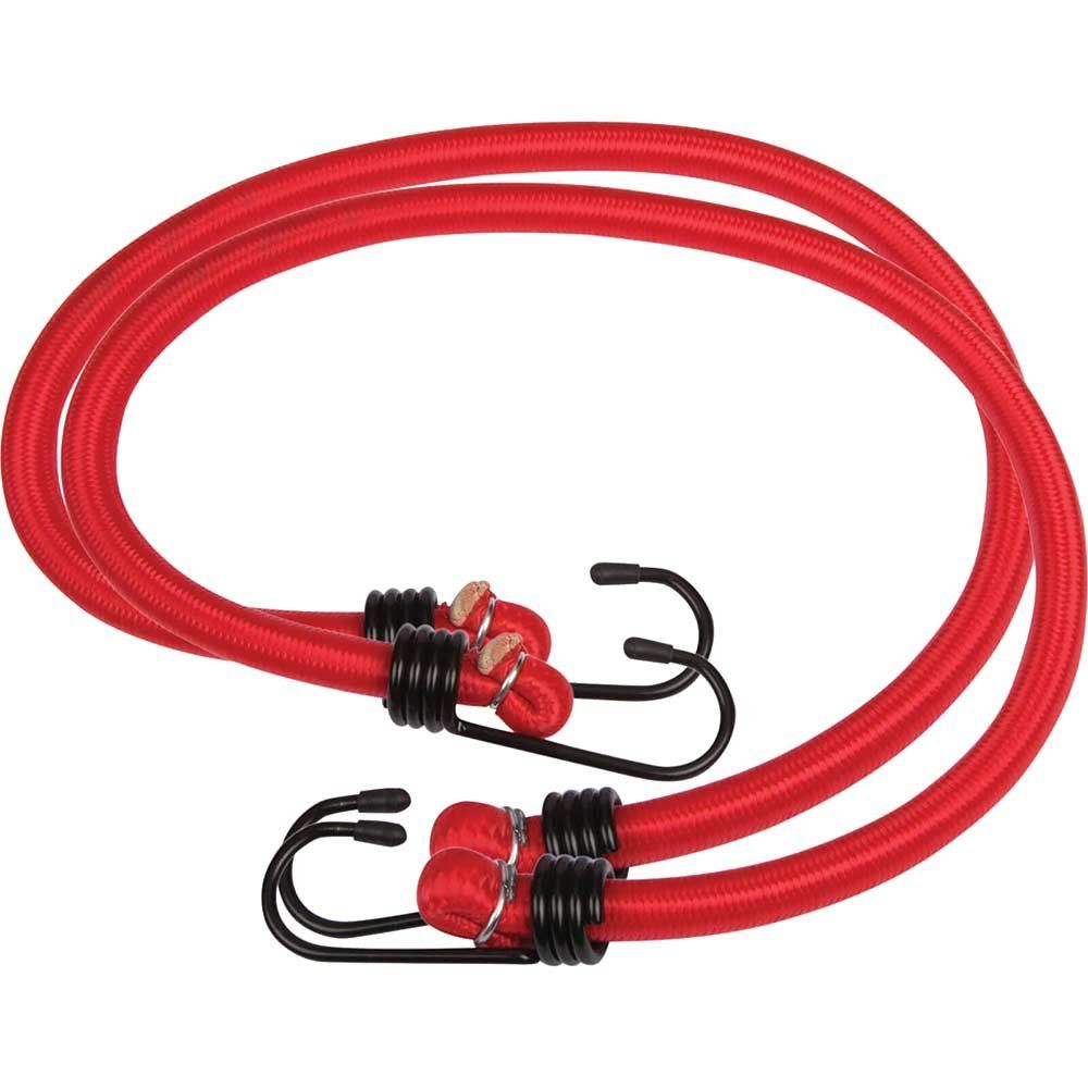 BlueSpot Bungee Cords 600mm Red Pack of 6 - Image 1