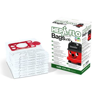 Numatic Nvm-1Ch 604015 Hepa-Flo High Efficiency Filter Bags (Pack Of 10)
