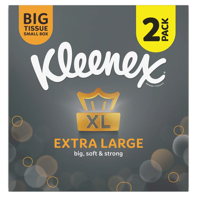 Pack of 2 Kleenex Extra Large Tissue Boxes