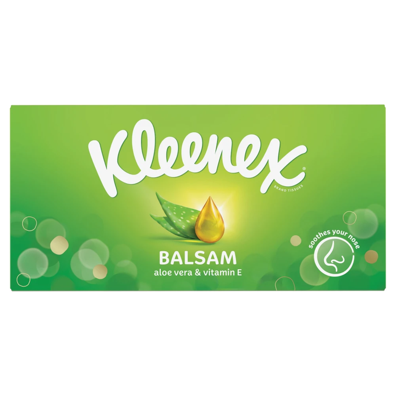 Kleenex Balsam Tissues Single Standard Box - Image 1