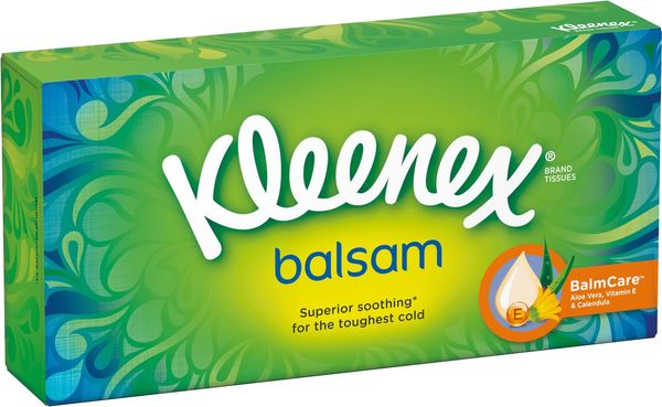 Kleenex Balsam Tissues Single Standard Box - Thumbnail 2