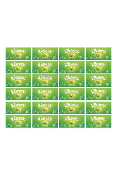 Kleenex Facial Tissues Boxes of Balsam with Aloe vera - 12 Pack