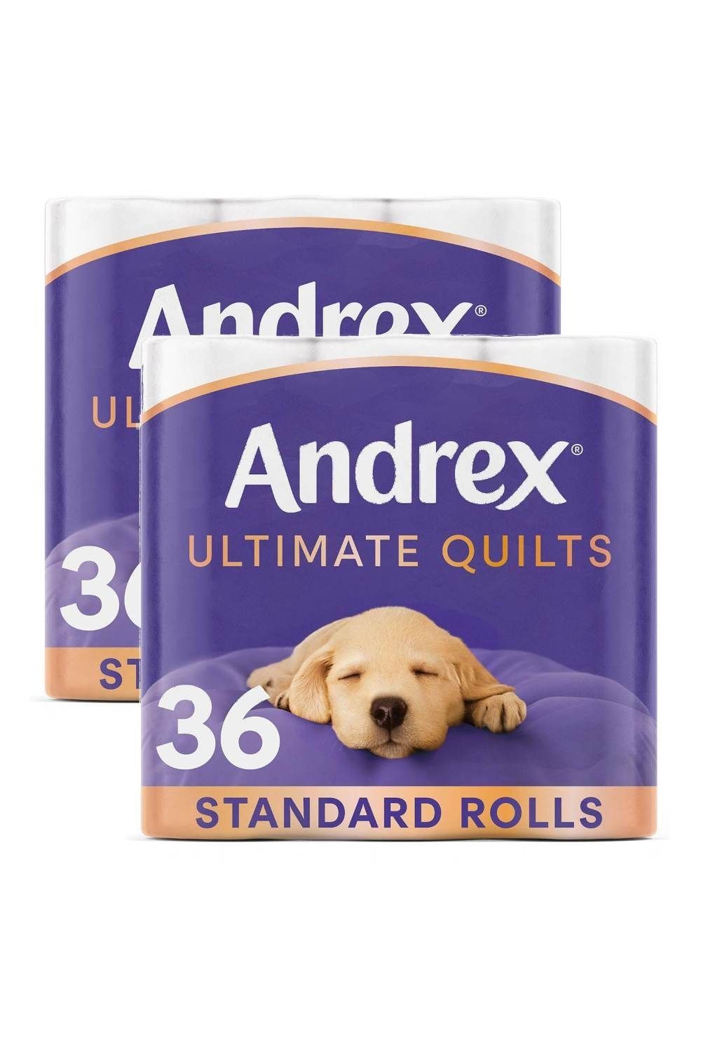 Andrex 'Toilet Rolls' x72 Supreme Quilts Fragrance-Free 3 Ply Toilet Paper in White - Image 1
