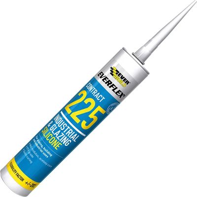 Everbuild Industrial and Glazing Silicone White 310ml