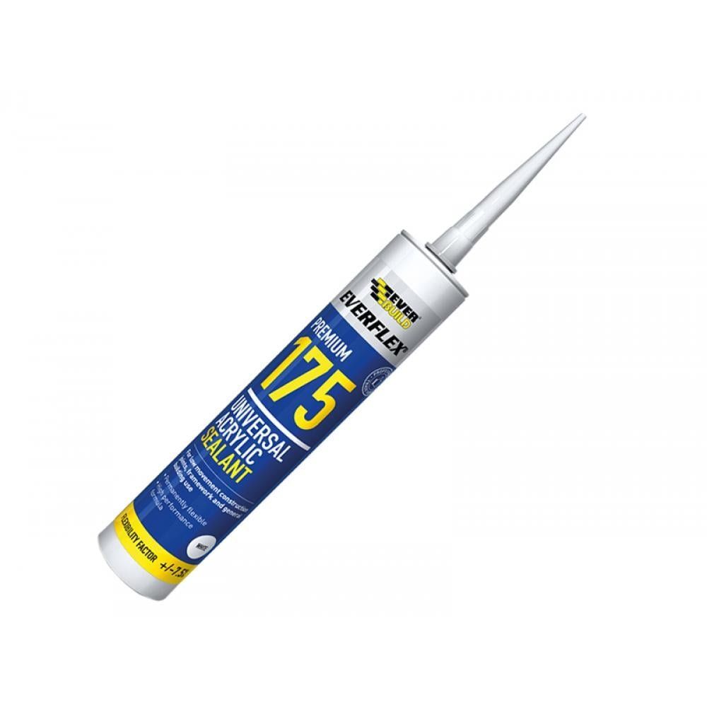 Everbuild Sika 482253 Everflex® 175 Universal Acrylic Sealant White 300Ml - Image 1