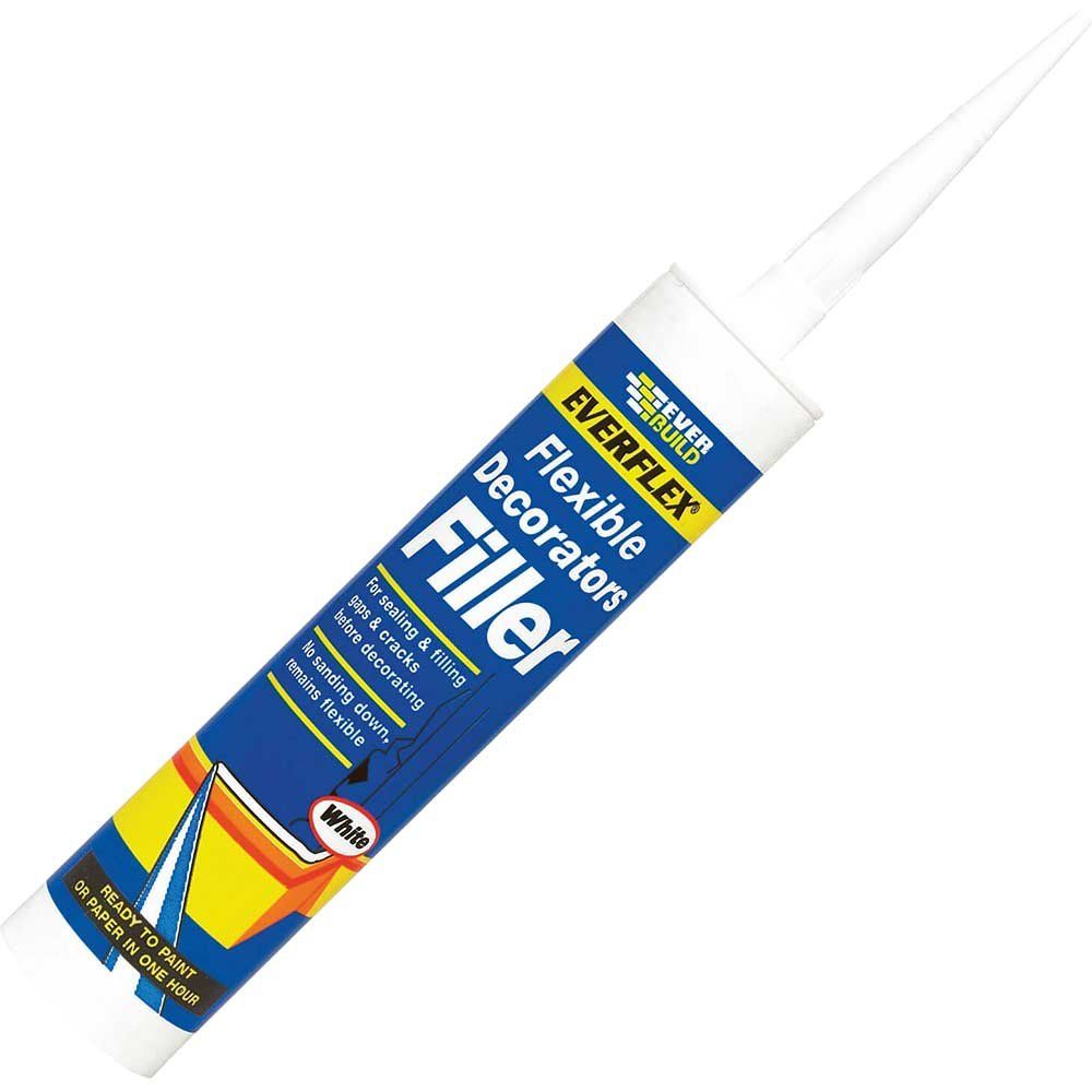 Everbuild Flexible Decorators Filler White 310ml - Image 1
