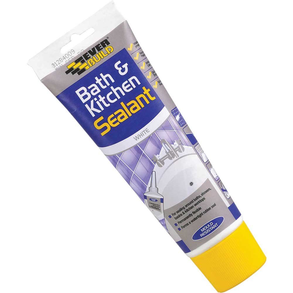 Everbuild Easi Squeeze Bath and Kitchen Seal White 200ml - Image 1