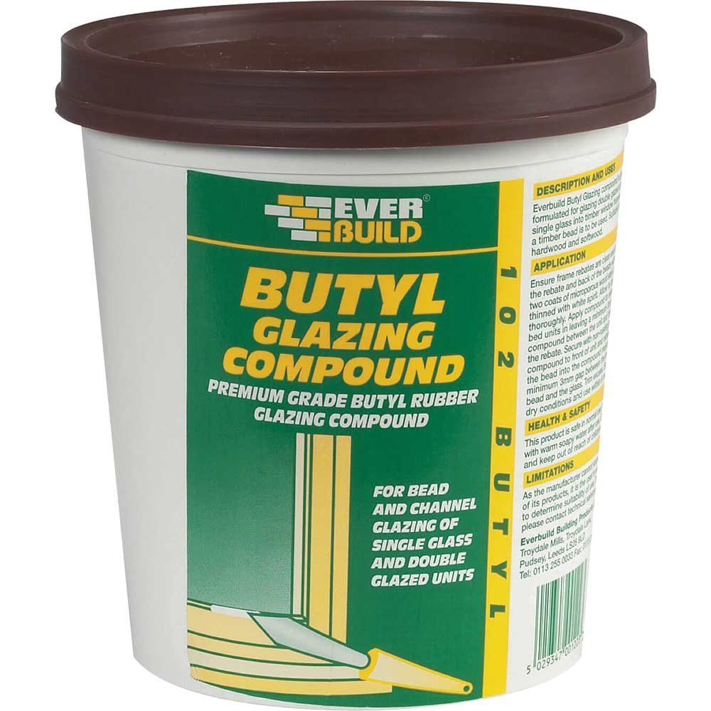 Everbuild Butyl Glazing Compound Brown 2kg - Image 1