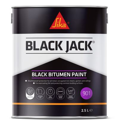 Sika Black Jack 901 Bitumen Paint 2.5 L - Thumbnail 2