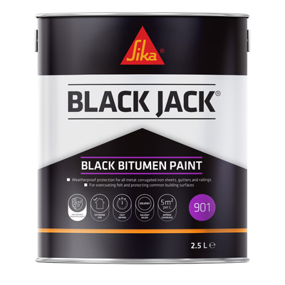 Sika Black Jack 901 Bitumen Paint 2.5 L