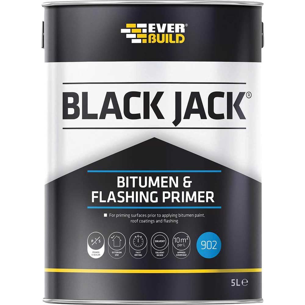 Everbuild Black Jack 902 Bitumen and Flashing Primer 5l - Image 1