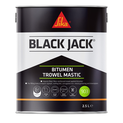 Everbuild Black Jack 903 Bitumen Trowel Mastic 2.5 litre - White - Thumbnail 2