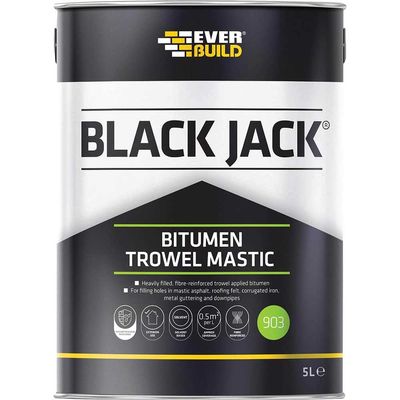 Everbuild Black Jack 903 Bitumen Trowel Mastic 5l