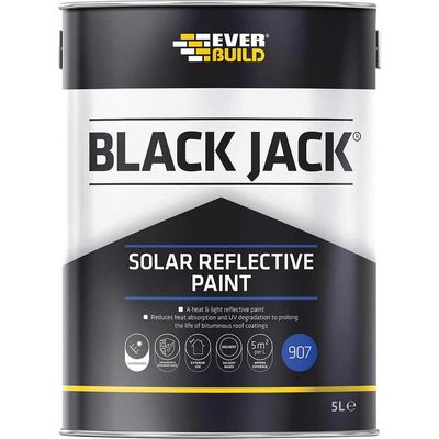 Everbuild Black Jack 907 Solar Reflective Paint Silver 5l