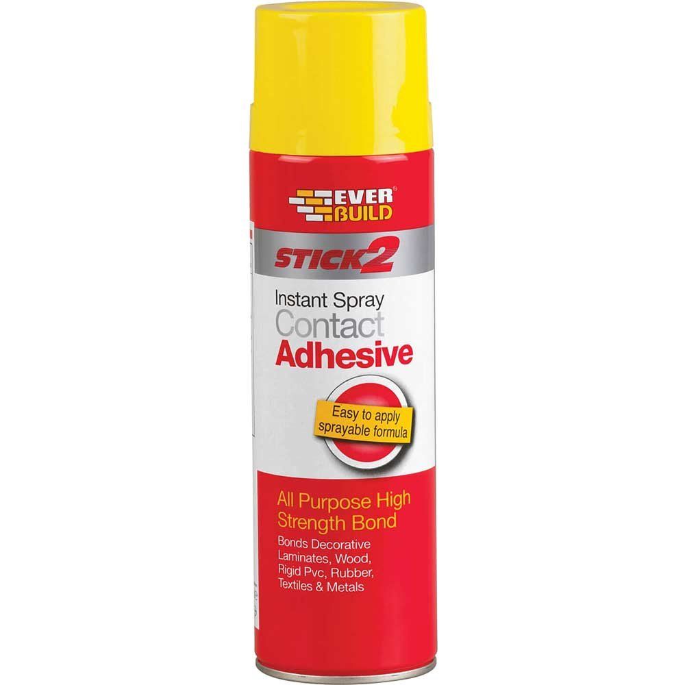 Everbuild Stick 2 Spray Contact Adhesive 500ml - Image 1