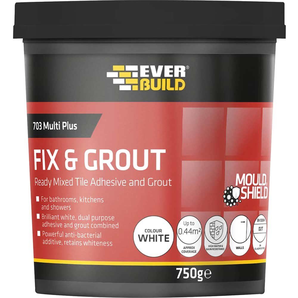 Everbuild Mould Reistant Fix and Grout Tile Adhesive 5l - Image 1