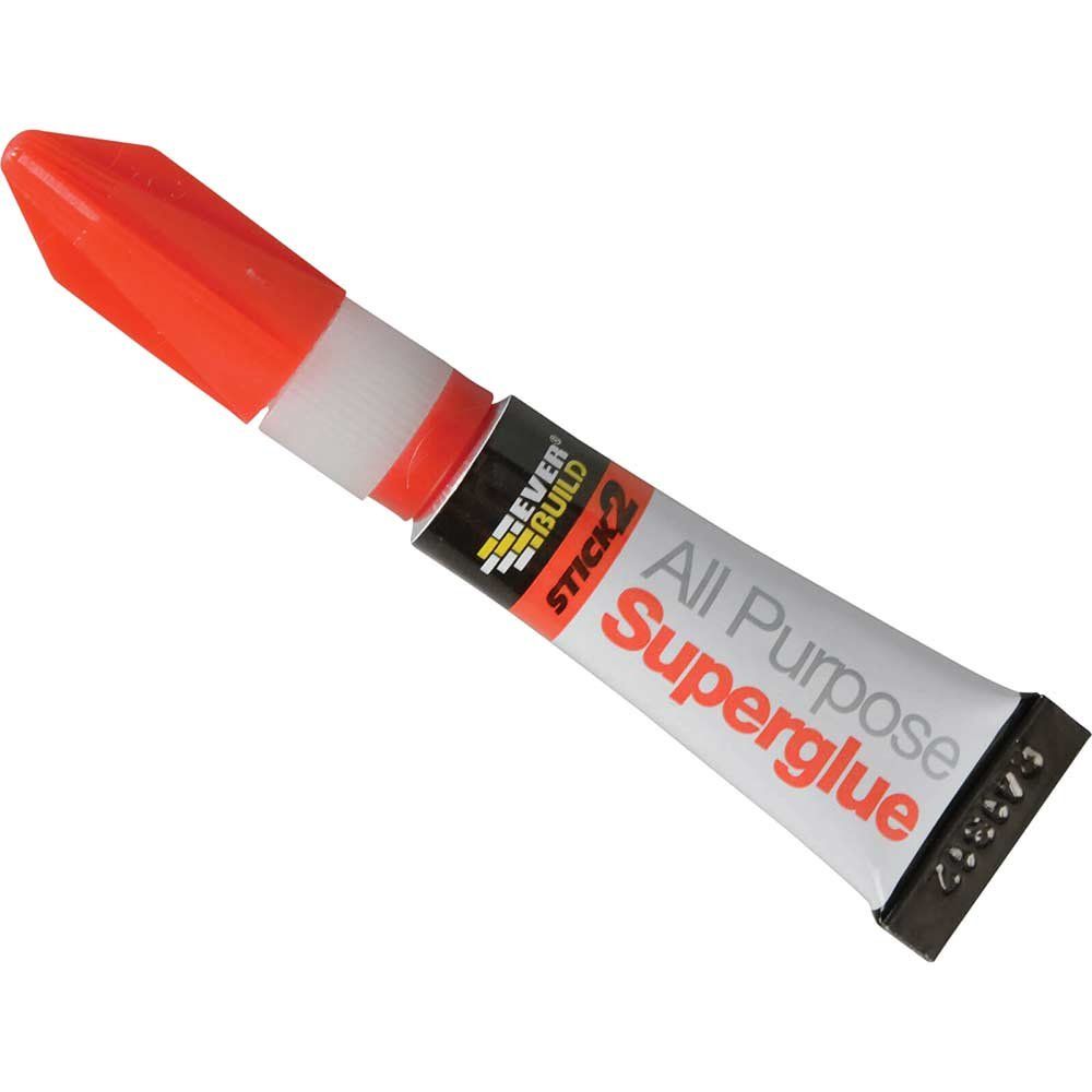 Everbuild Stick 2 All Purpose Super Glue 3ml - Image 1