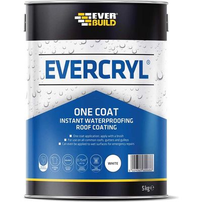 Everbuild Evercryl One Coat White 5kg - Thumbnail 2