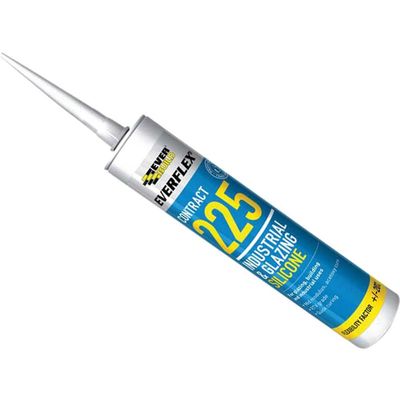 Everbuild Industrial and Glazing Silicone Clear 310ml