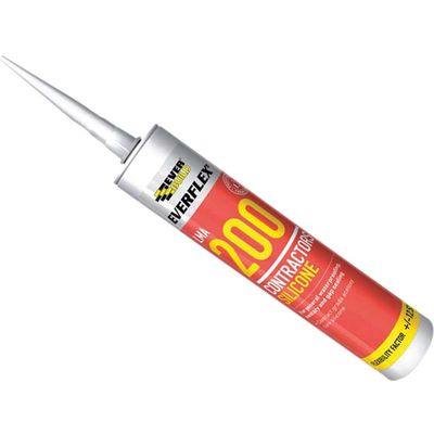 Everbuild Contractors Silicone Sealant Brown 295ml