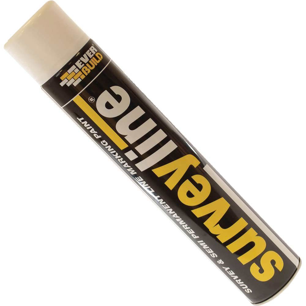 Everbuild Surveyline Marker Spray Yellow 700ml - Image 1