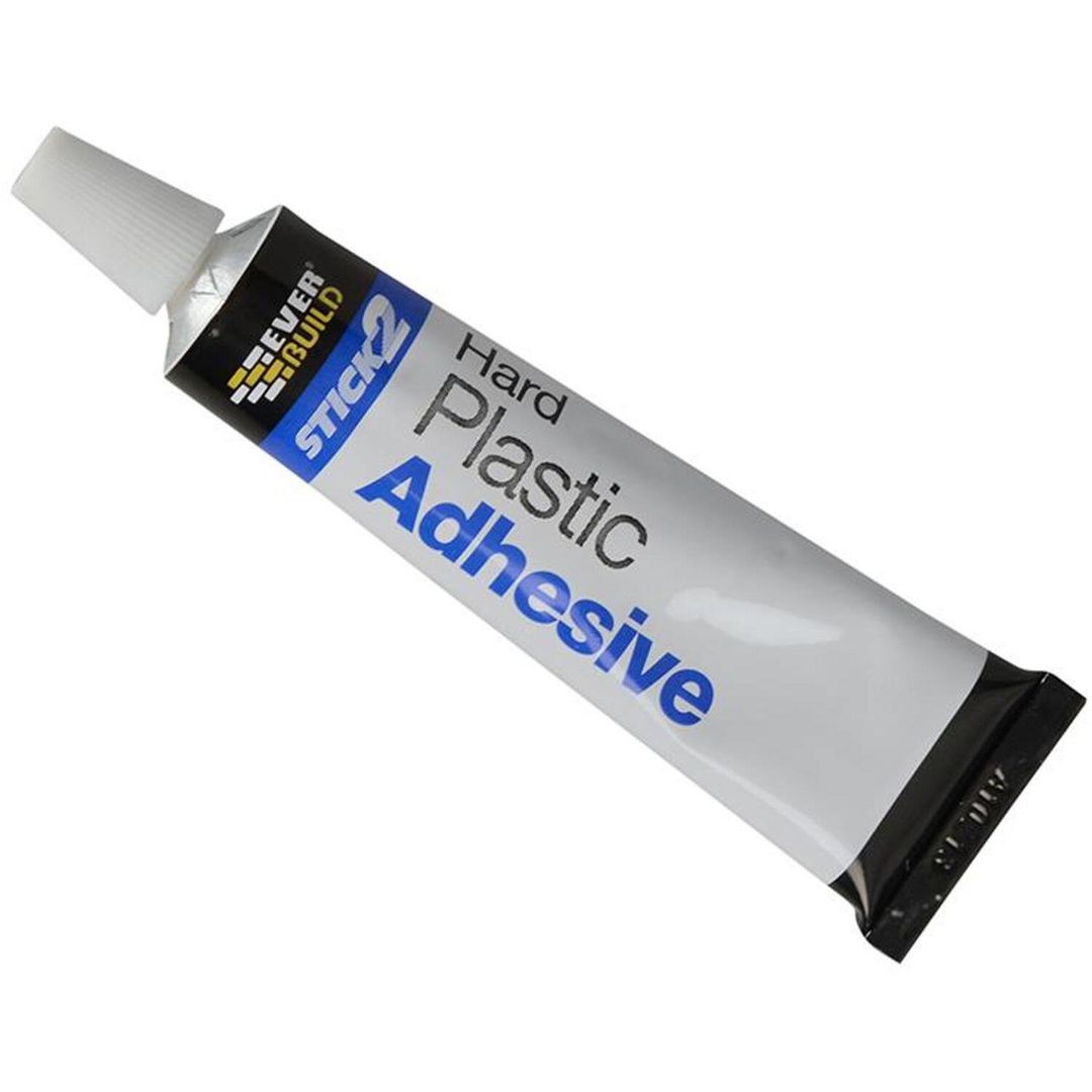 Everbuild Stick2 Hard Plastic Adhesive 30Ml - White - Image 1