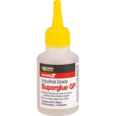 Everbuild Industrial General Purpose Super Glue 50ml