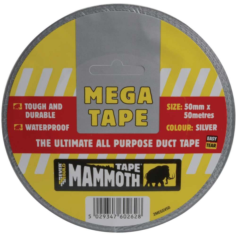 Mega Mammoth All Purpose Duct Tape Silver 50mm 50m - Image 1