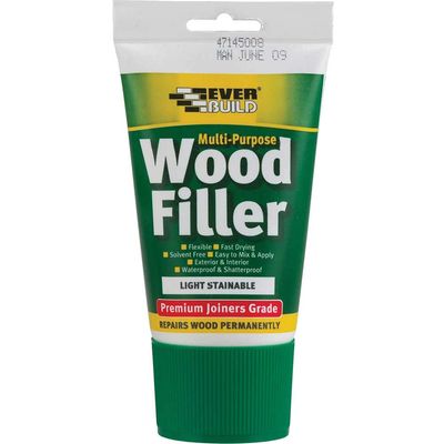 Everbuild Multi Purpose Premium Joiners Grade Easi Squirt Wood Filler Light Stainable 100ml