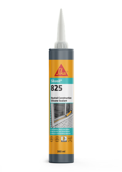 Everbuild Sika Sikasil®-825 silicone sealant 380ml mid grey - Mid Grey - Thumbnail 2
