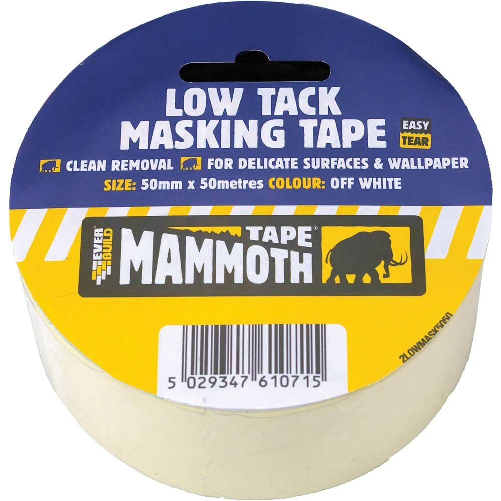 Everbuild Low Tack Masking Tape 50mm 25m - Image 1