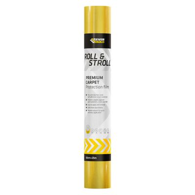 Everbuild Roll and Stroll Premium Carpet Protector 600mm 75m - Thumbnail 3